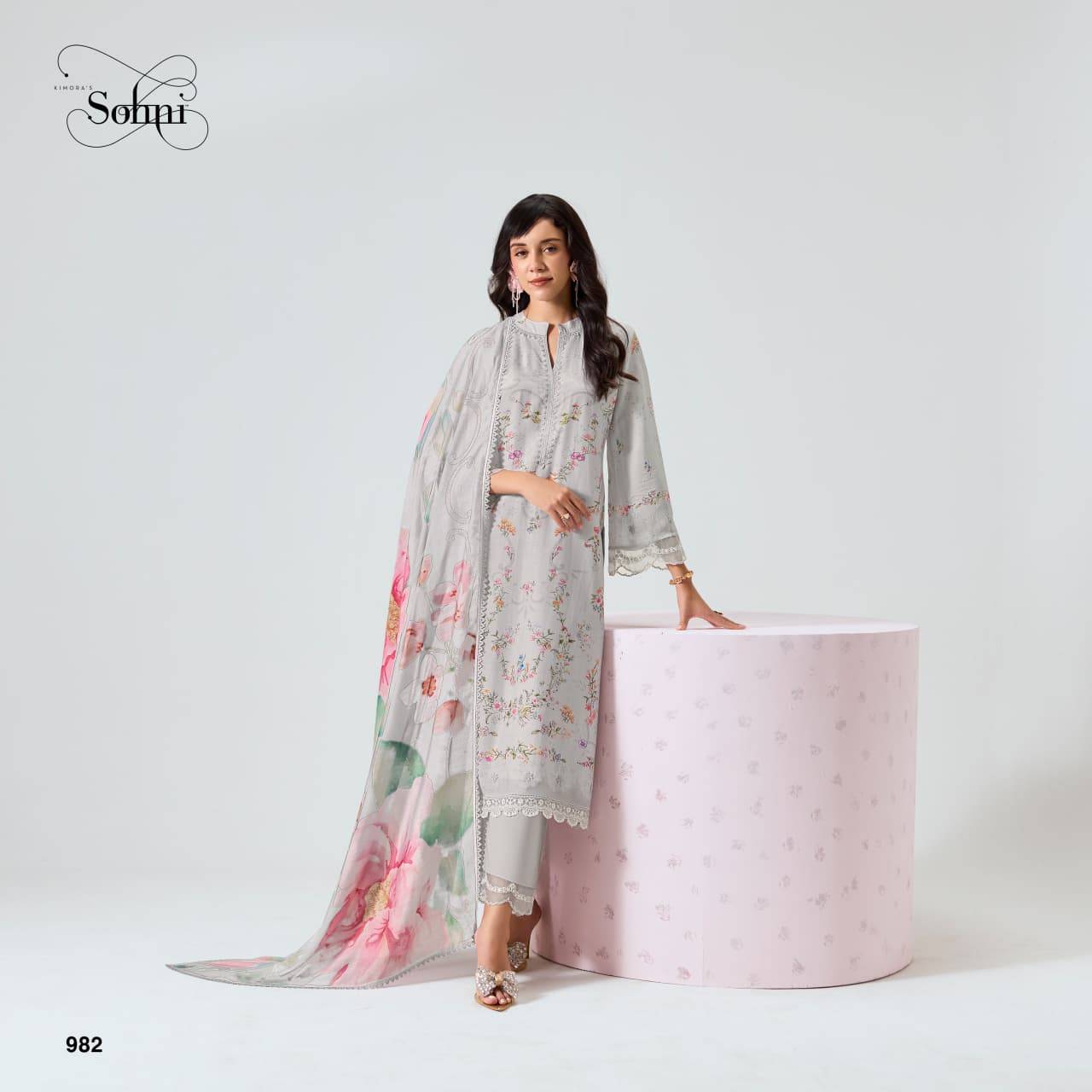 Nigaar By Kimora suit 981 to 984 Series Stylish Beautiful Colourful Rayon Dresses At Wholesale Price